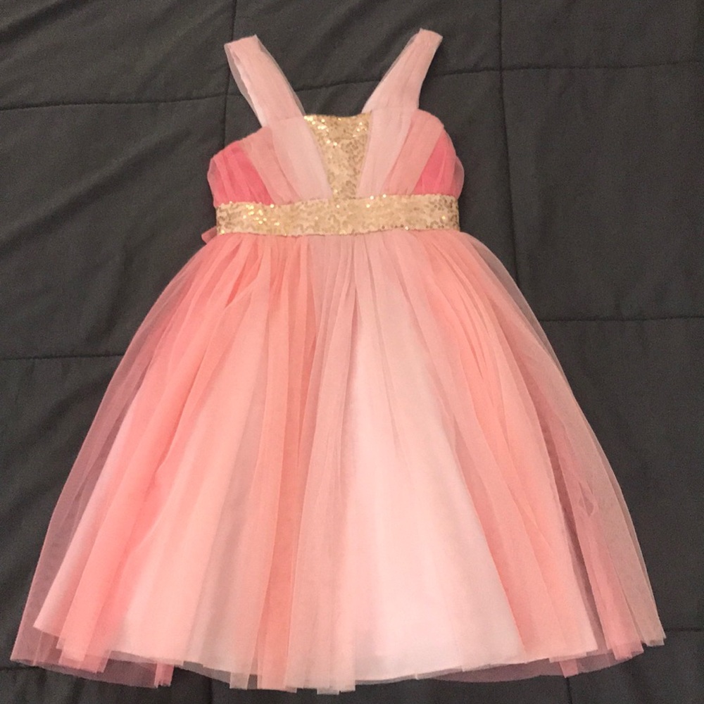 Coral Girls Dress